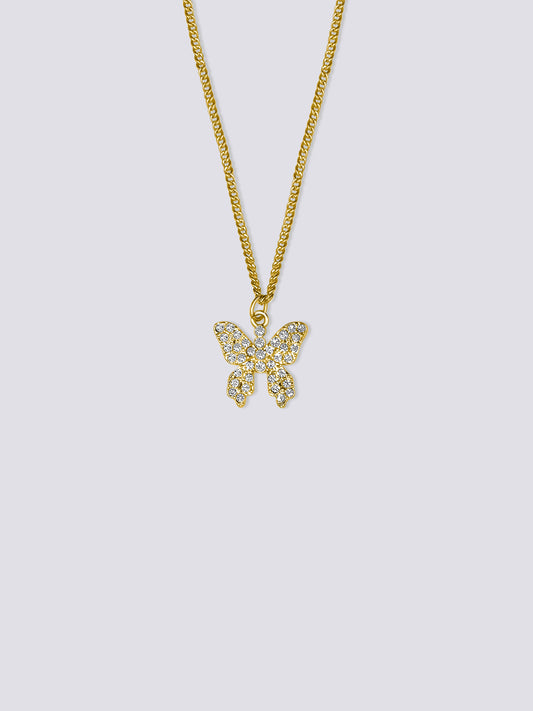 Butterfly layered necklace