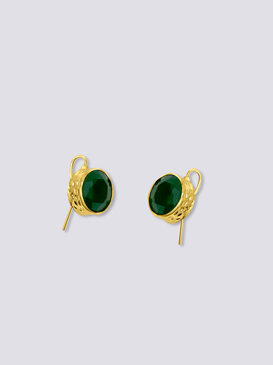 Jade Emerald Earrings